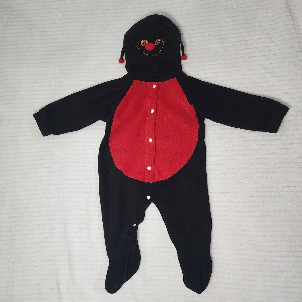 Infant Halloween Costume Ladybug Child 6 to 12‎ Months Hood Red Black Bug Nature - Picture 2 of 4